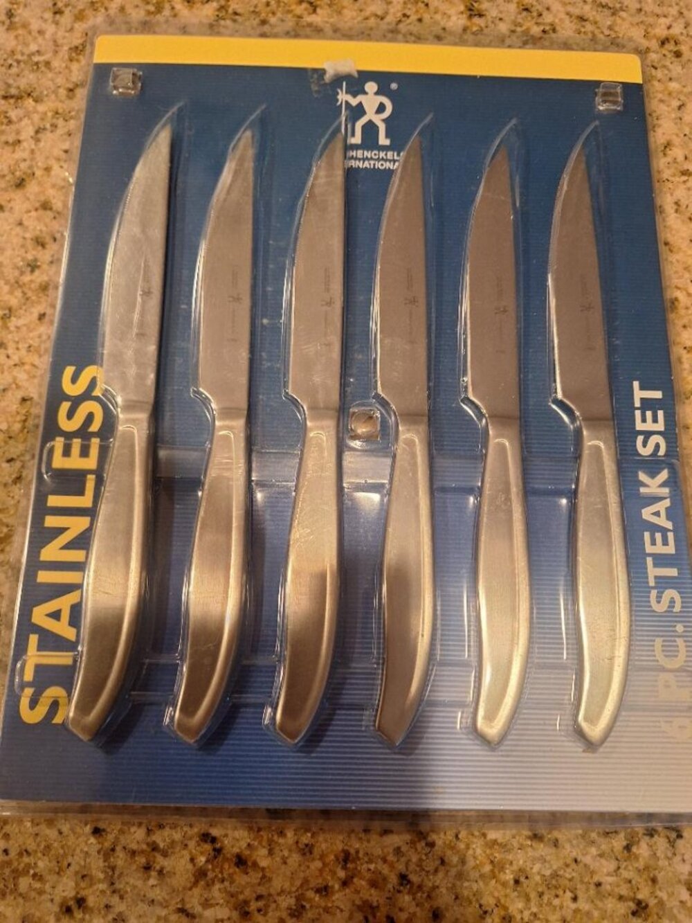 Henckels 6 Piece Stainless Steel Steak Knife Set - BNIP